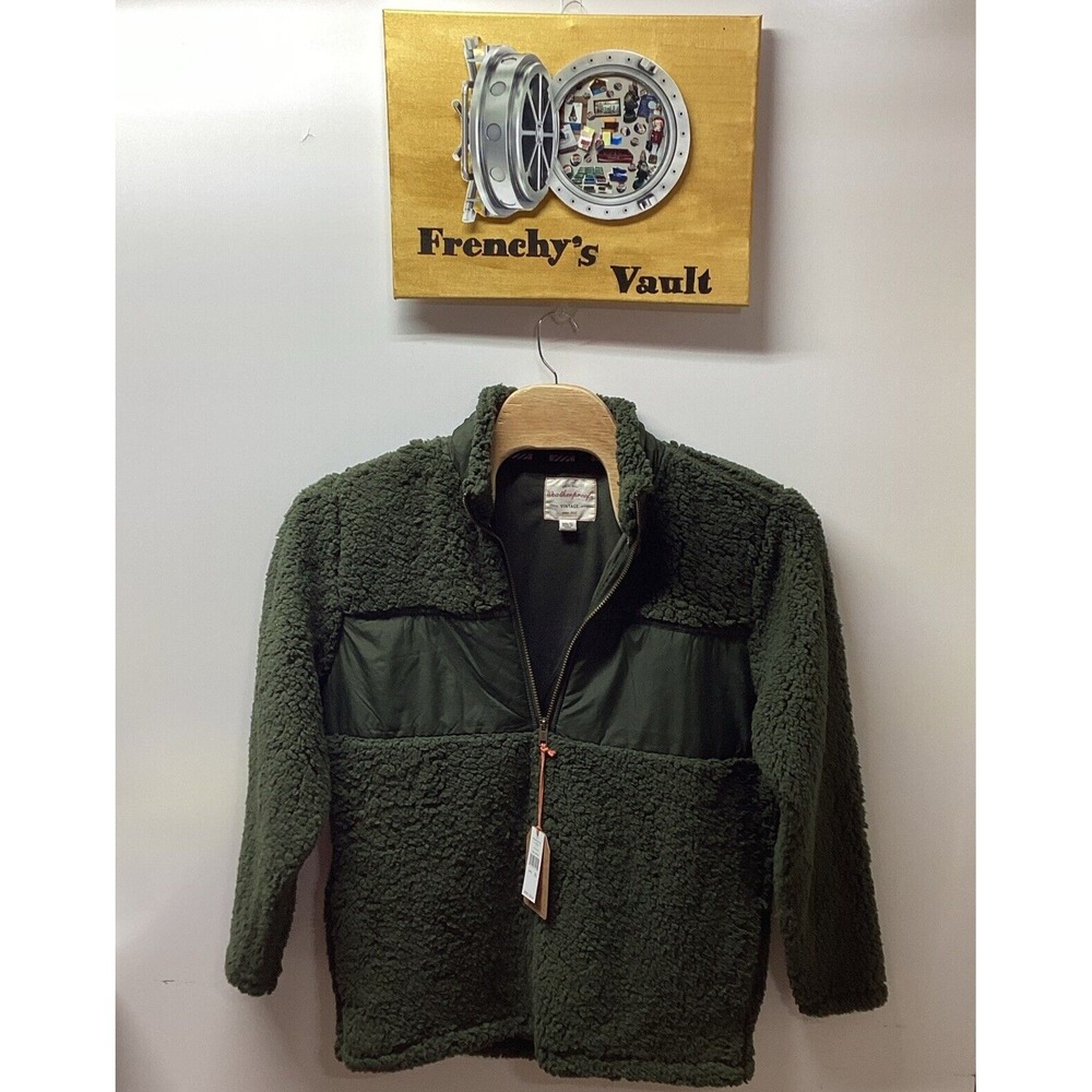 Weatherproof Vintage Men XL Sherpa Fleece Jacket Deep Depths Green 1F2331227 NEW - Picture 9 of 9